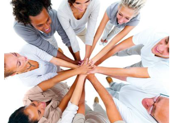 hands together